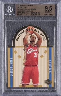 2003-04 Upper Deck Die Cut "Future NBA All-Star" #E15 LeBron James Rookie Card - BGS GEM MINT 9.5

